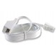 5m White Telephone Extension Lead